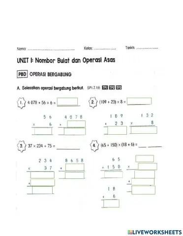 Mix operation year 5