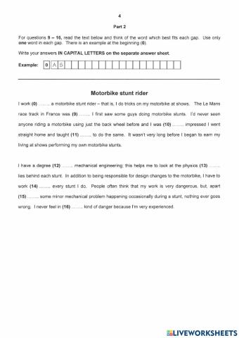 First B2 Sample Paper 1.2