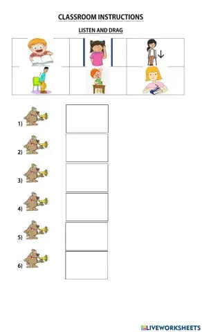 Classroom instructions