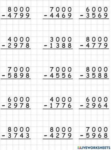 Cuentas para practicar