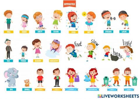 Opposites - Adjectives - LISTEN