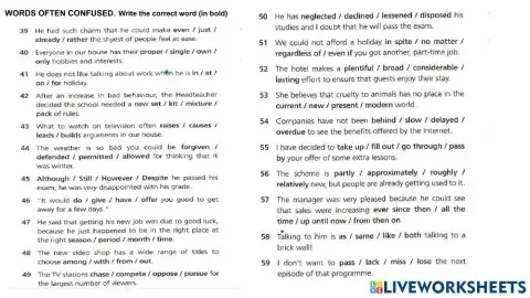 Words easily confused (revision-3)