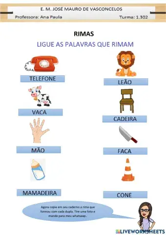 Trabalhando rimas