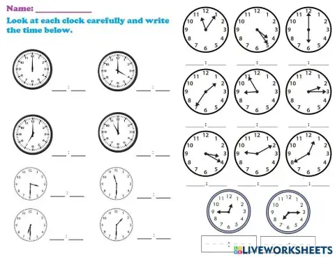Quiz Telling Time