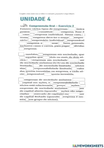 ARTIGOS PREPOSIÇÃO E CONTRAÇÃO  - Áudio