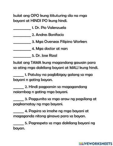 Bayani ng bayan