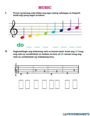 Lingguhang Pagsusulit sa Music at Arts