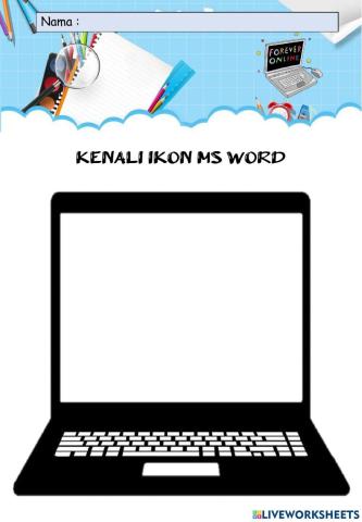 TMK Tahun 6 : Kenali ikon MS Word