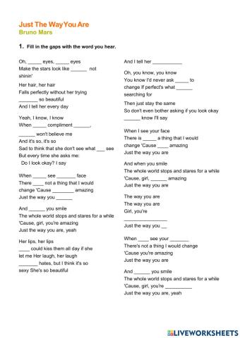 The way you are - Listening