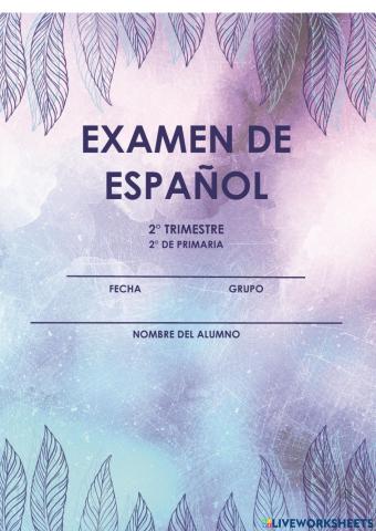 Portada de examen