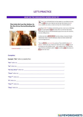 Anaphoric and cataphoric references