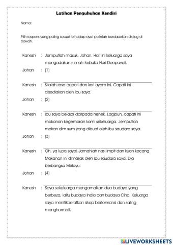 LAtihan Pengukuhan Kendiri: Ayat Perintah