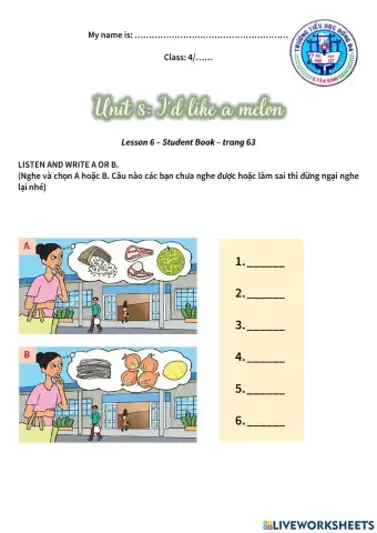 FFG4 U8 L6 liveworksheet