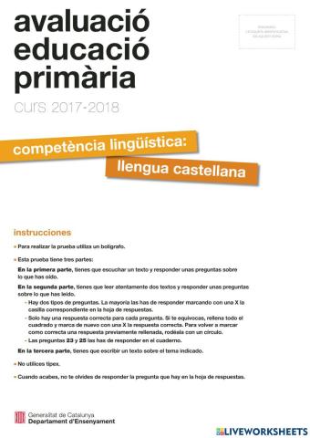 Competencias castellano