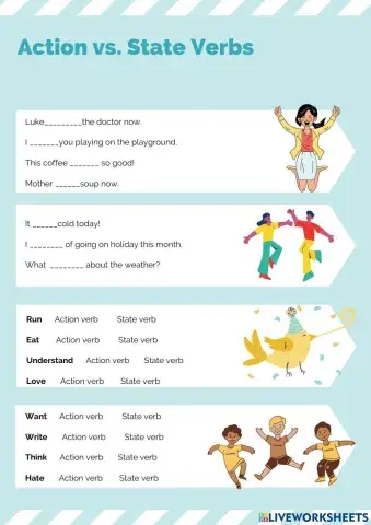 State verbs vs Action verbs