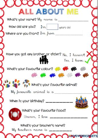 All About Me!