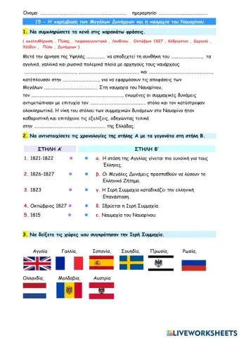 15 - Η παρέμβαση των Μεγάλων Δυνάμεων και η ναυμαχία του Ναυαρίνου