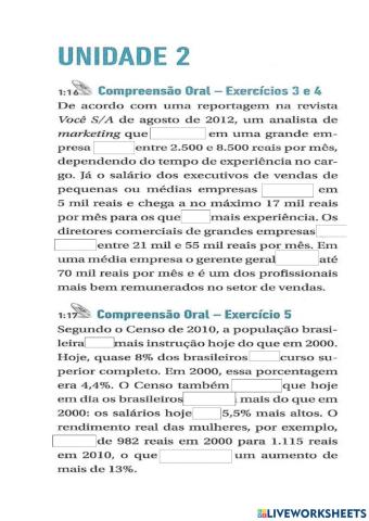 Verbos em tempo presente