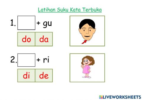 Suku kata terbuka d001