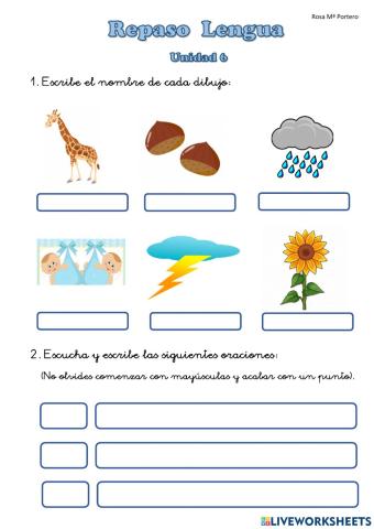 Repaso Lenua - Unidad 6