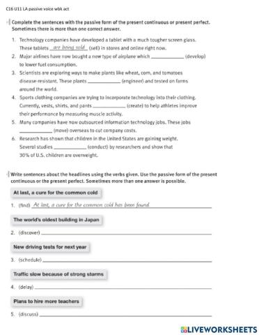 C16 U11 LB passive voice wbk act