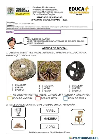 Identificar materiais