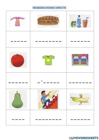 Family and friends 1. Units 7-9. Vocabulary