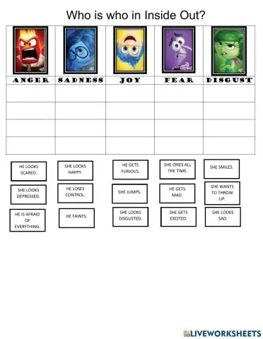 Who is who in inside out?