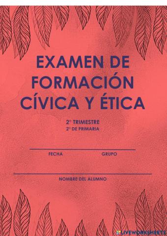 Portada de examen