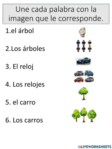 Plurales con s, es y ces