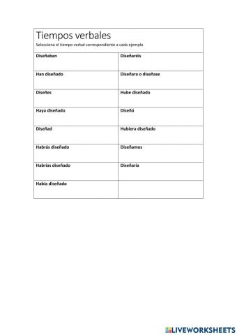 Tiempos verbales 