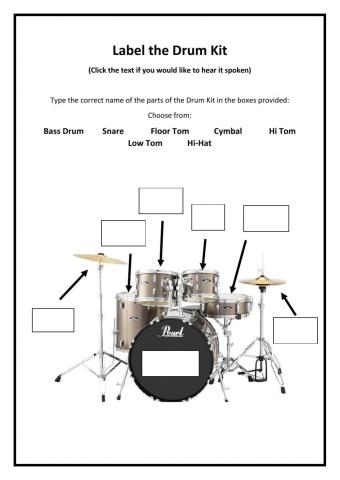 Label The Drumkit