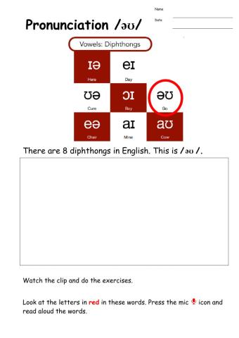 diphthong sound coat