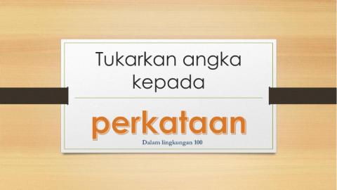 Tulis nombor dalam perkataan