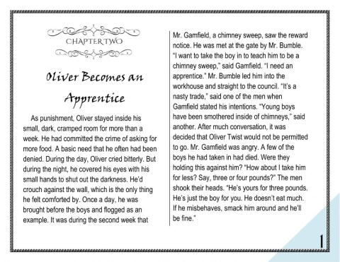 Oliver Twist - Chapter Two (Oliver Becomes an Apprentice)