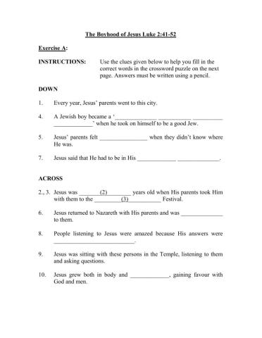 The Boyhood of Jesus