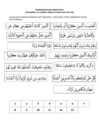Al-kahfi ayat 1-6
