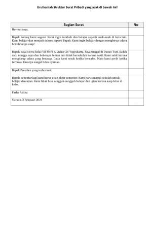 LKPD surat pribadi