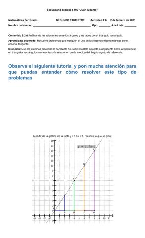 Análisis de las relaciones entre los ángulos y los lados de un triángulo rectángulo