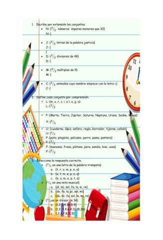 Determinacion de conjuntos