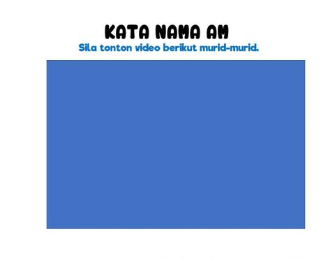 Bahasa melayu KATA NAMA AM