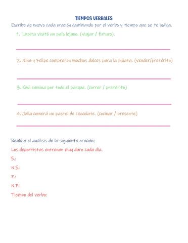 Tiempos verbales