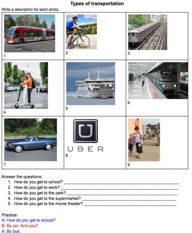 How do you get to school?