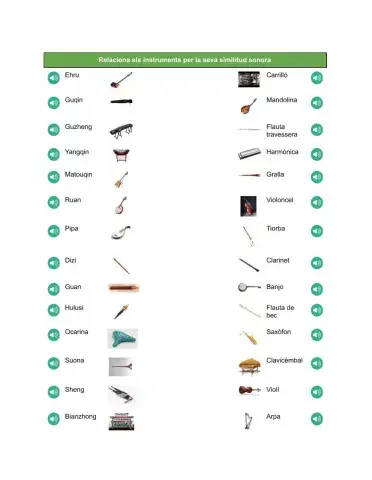 Instruments musicals Orientals vs Occidentals