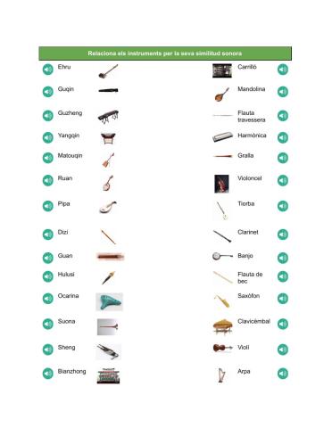 Instruments musicals Orientals vs Occidentals