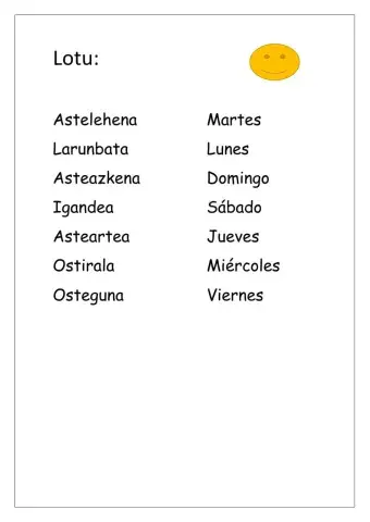 Asteak, hilabeteak, urtaroak