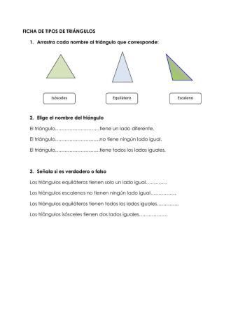 Tipos de triánguos