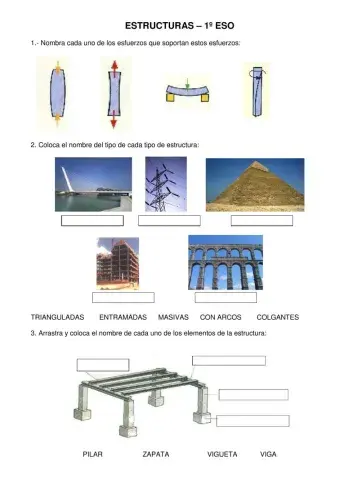 TEST ESFUERZOS ESTRUCTURAS 1º ESO