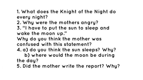 The Knight of the Night (choose the correct answer)