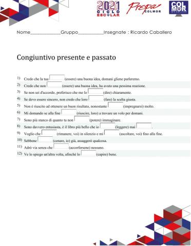 Congiuntivo presente